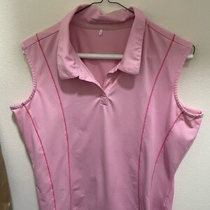 Nike Golf Dri Fit Sleeveless Golf Polo